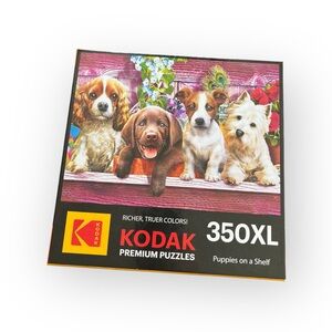 Kodak jigsaw puzzle Puppies on a Shelf 350XL